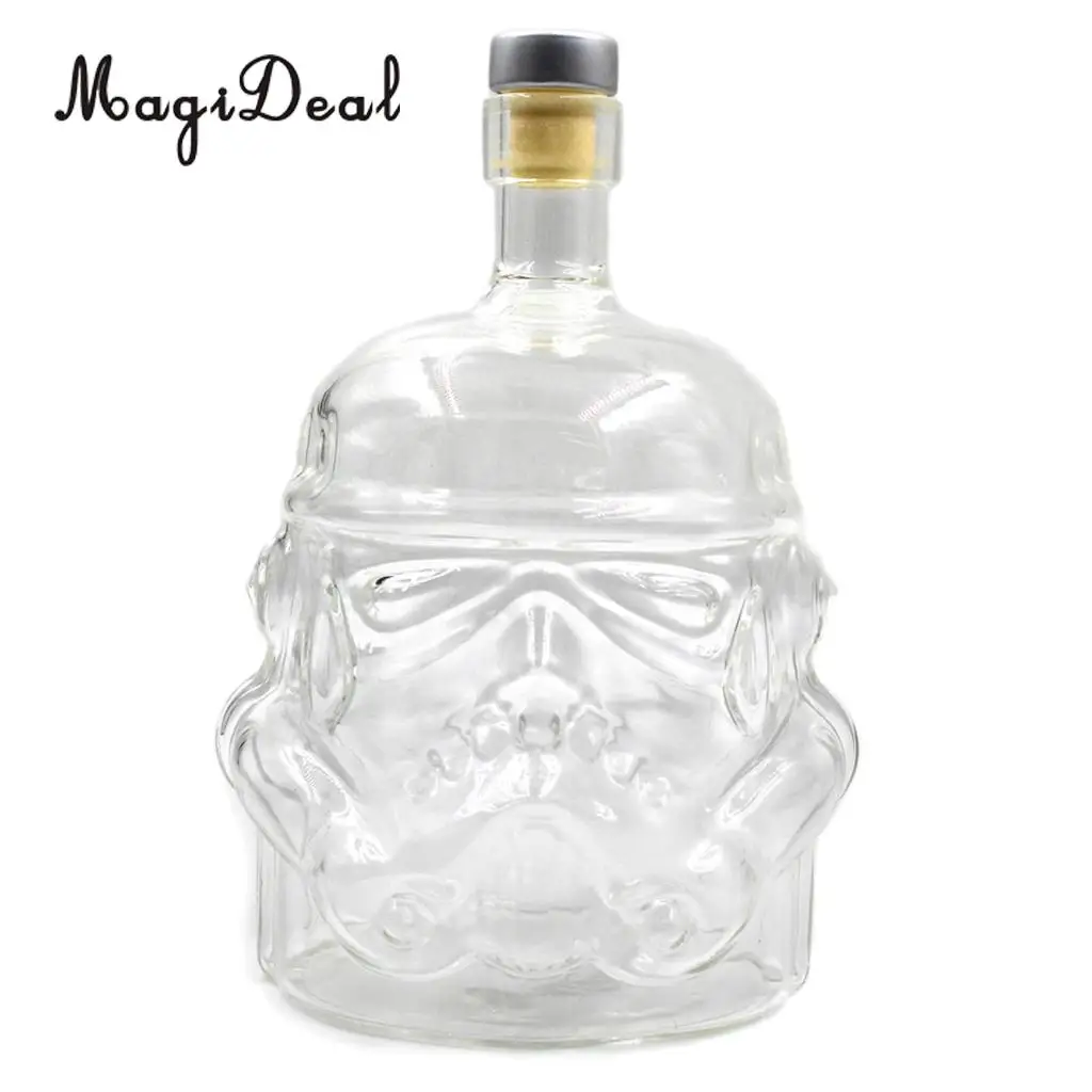 650ml Transparent Glass Decanter Wine Whisky Liquor Alcohol Glass Bottle Set