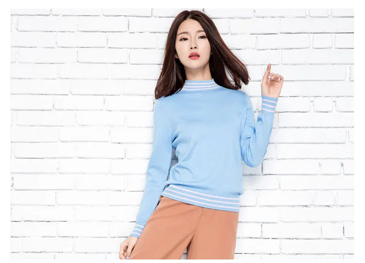 Горячая Распродажа кашемировый шерстяной свитер женский весенний пуловер Женская рубашка цветная Мода женские топы Женская одежда
