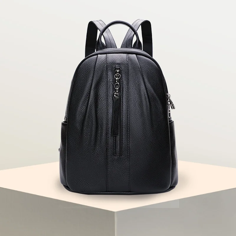 

PASTE female First layer cowhide backpack Leather women anti-theft large Schoolbag tide Totes Casual Fashion lady travel bags