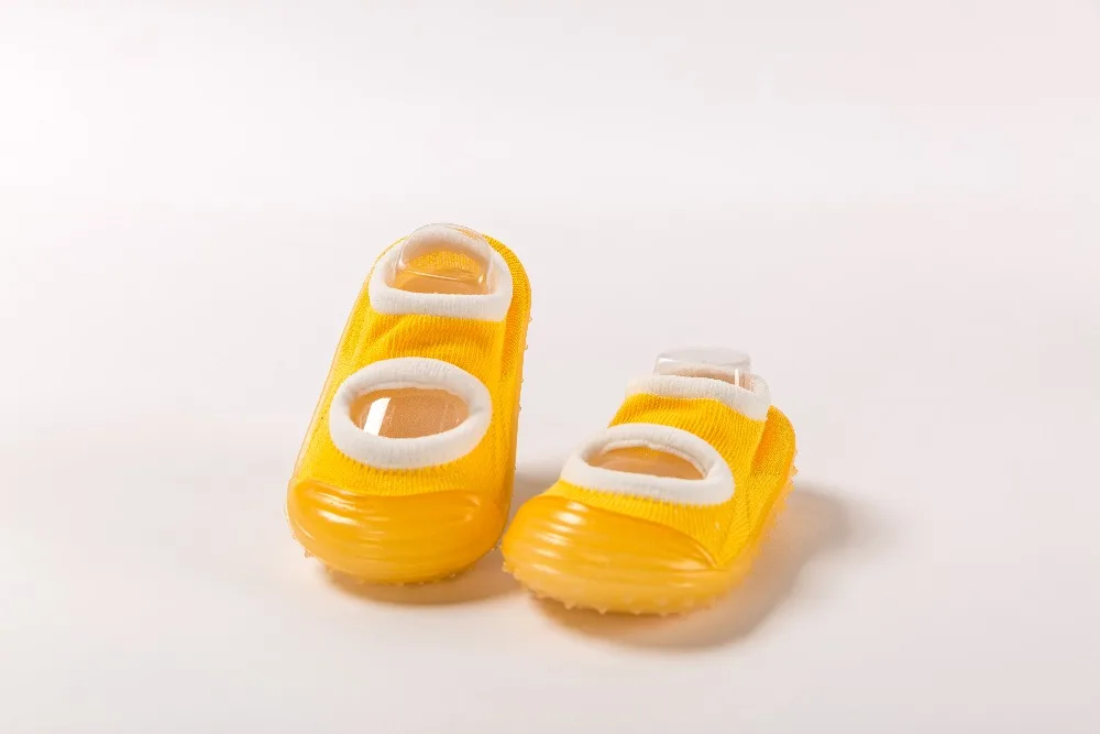 Износостойкие нескользящие носки для детей, однотонные нескользящие носки для малышей обувь для маленьких девочек дышащая обувь для мальчиков детская обувь с резиновой подошвой