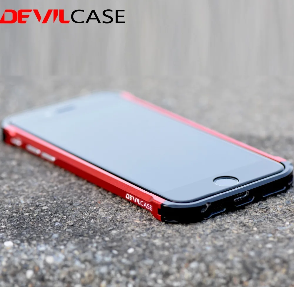 DEVILCASE тип X для iPhone 6 6s полностью алюминиевый Гибридный Металлический бампер рамка модные розовые золотые защитные чехлы с ЧПУ вырез 6 6s