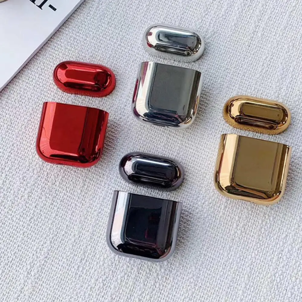 

For Airpods Protective Case Wireless Bluetooth Headset Box Charging Bag Luxury Gold Box All New Anti-Fall Cover For Airpods 2