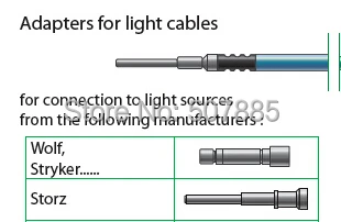 Полезный эндоскоп волоконный соединитель stryker/storz Медицинская лампа Руководство волокно кабельный эндоскоп кабель/F-1800N-1pcs