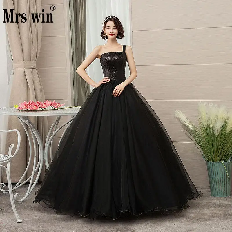 Платья Mrs Win Quinceanera новинка 2020 года платье на одно плечо с блестящими бусинами