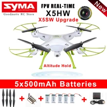SYMA Drone With Camera HD Wifi FPV Selfie drones Quadrocopter RC Helicopter Quadcopter RC Dron Toy X5HW (X5SW Upgrade)