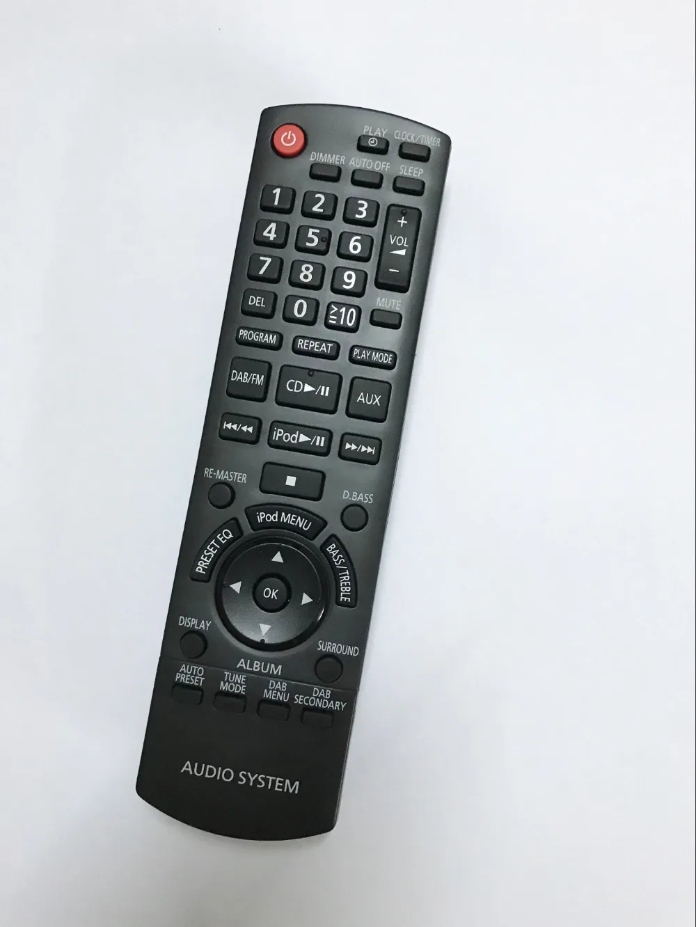 panasonic music system remote