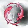 Tai Chi Fish Multicolor Animal Embroidered Patches for Clothing DIY Chinese Ethnic Tai Ji Lucky Design Patch Embroidery Applique ► Photo 2/6