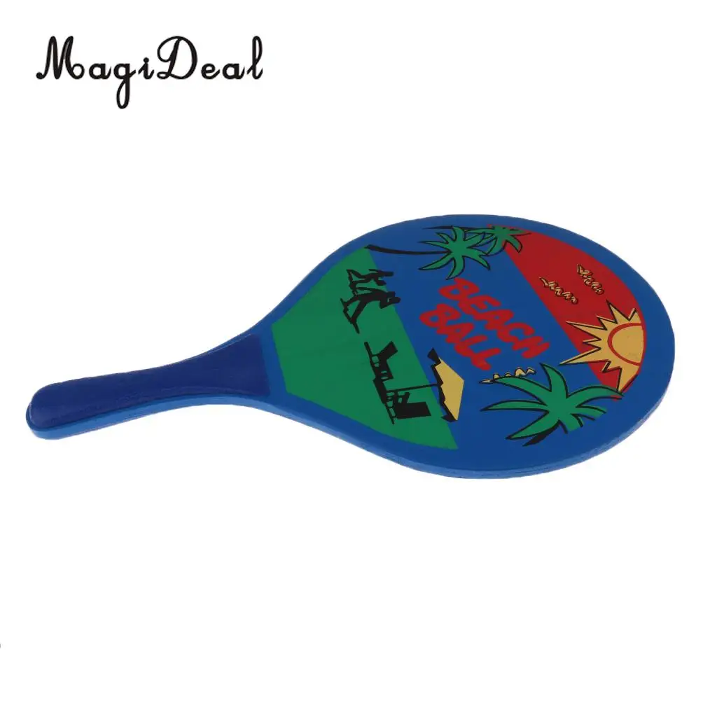 MagiDeal 1 Set Beach Ball Paddles / Rackets, Wooden Tennis Badminton Racquet For Kids / Adults --- Backyard, Garden Toys / Game