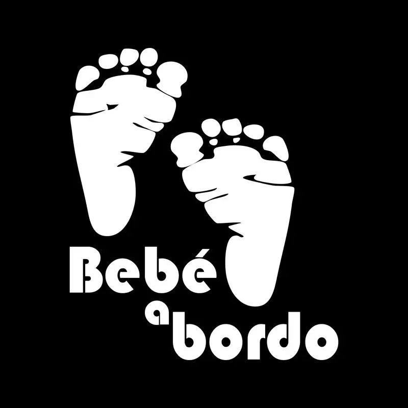 Spanish Car Stickers Bebe A Bordo Auto Safety Warning Stickers Window Sticker Sticker Wallpaper Sticker Printsticker Cute Aliexpress