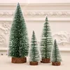 Hot Mini Christmas Tree Snowflakes Artificial Christmas Mini Cedar Ornaments Festival Table Miniature Ornament Home Decoration E ► Photo 2/5