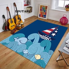 LOUTASI мультяшный рисунок ковер для гостиной противоскользящие мягкие детские спальные коврики для ползания коврик большой размер коврики для дома