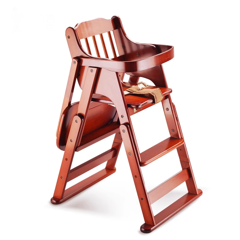 Children's Dining Chair Wood Baby Infant Multifunctional Portable Baby Seat Chair