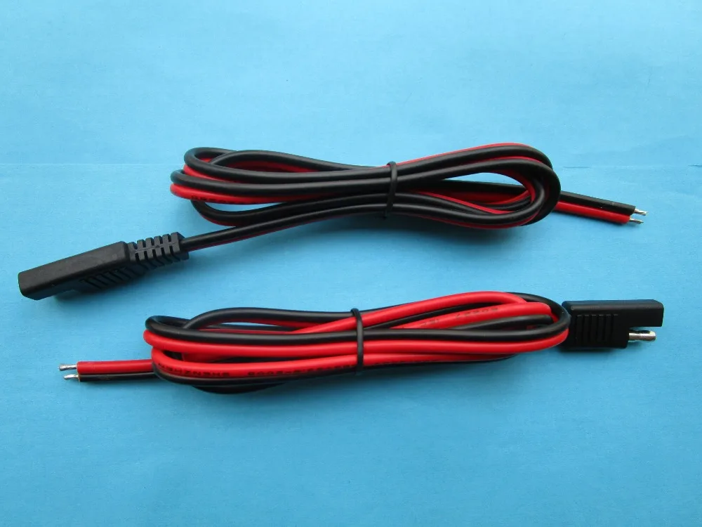 6 pcs Battery Tender SAE Connector DC Power Automotive DIY Cable 2x1
