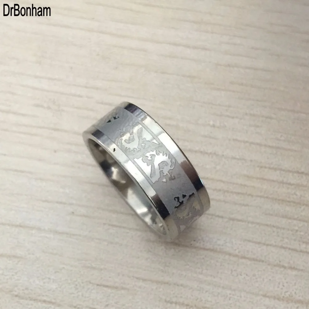 

2019 new Trendy Style silver color dragon Ring Men Jewelry Rock Punk Vintage Stainless Steel Party Jewelry