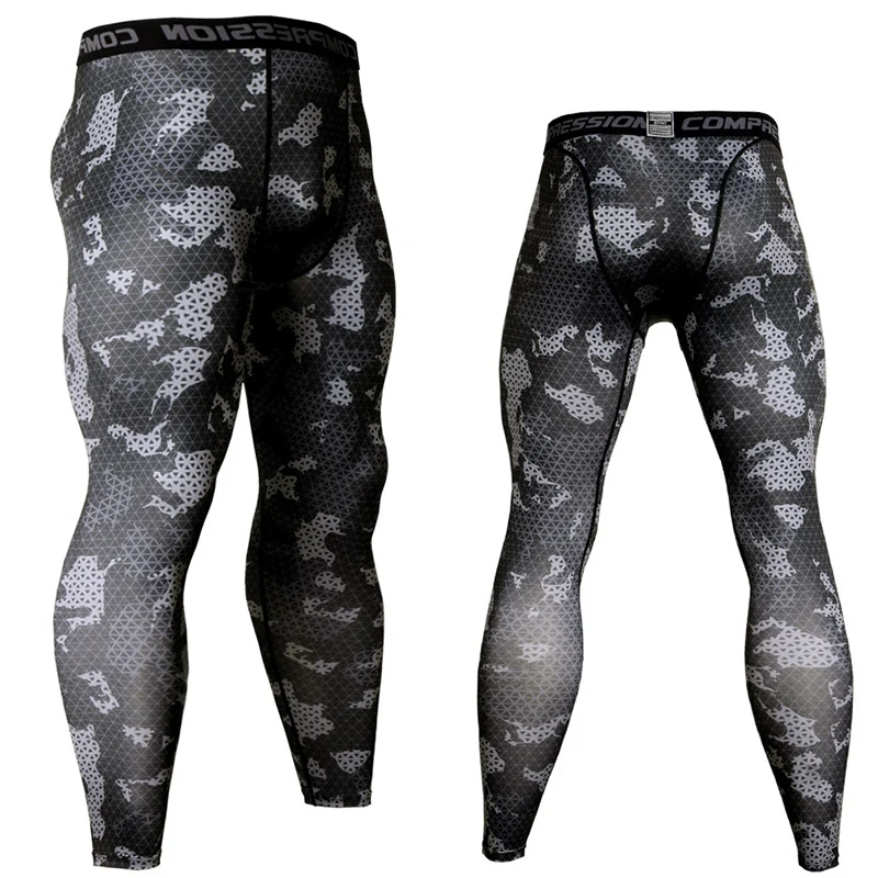

Men Camouflage Compression Long Pants Jogger Gym Sportwear Fitness Sport Legging Male Fast Dry Tight Trouser Printed Pant