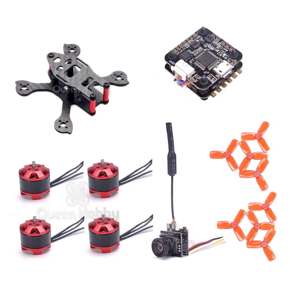 

Tiny iX2 90mm 90 Micro FPV Racing Frame Mini F3/F4 Integrated OSD 4 in 1 ESC 1104 7500KV Motor VTX 25MW 800TVL Camera