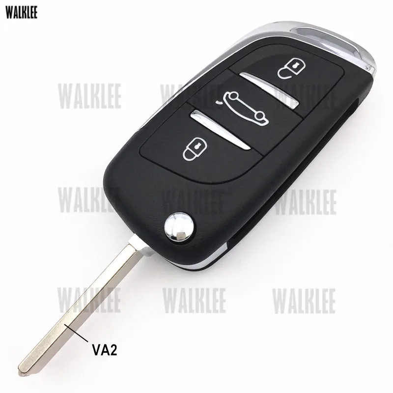 Автомобильный Дверной замок WALKLEE дистанционный ключ для Citroen C4 C4L C Elysee DS4 434 МГц с