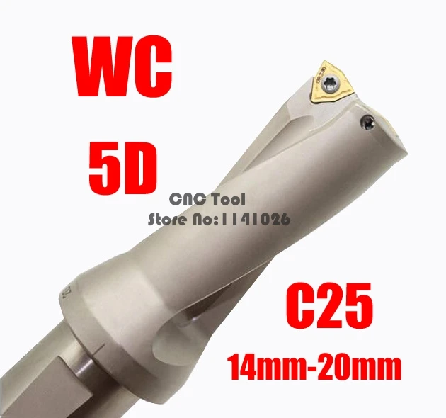 C25 5D WC SP SD14 мм 15 мм 16 мм 17 мм 18 мм 19 мм 20 мм Индексируемые вставные сверла быстрое сверление мелкое отверстие U инструмент для сверления металла
