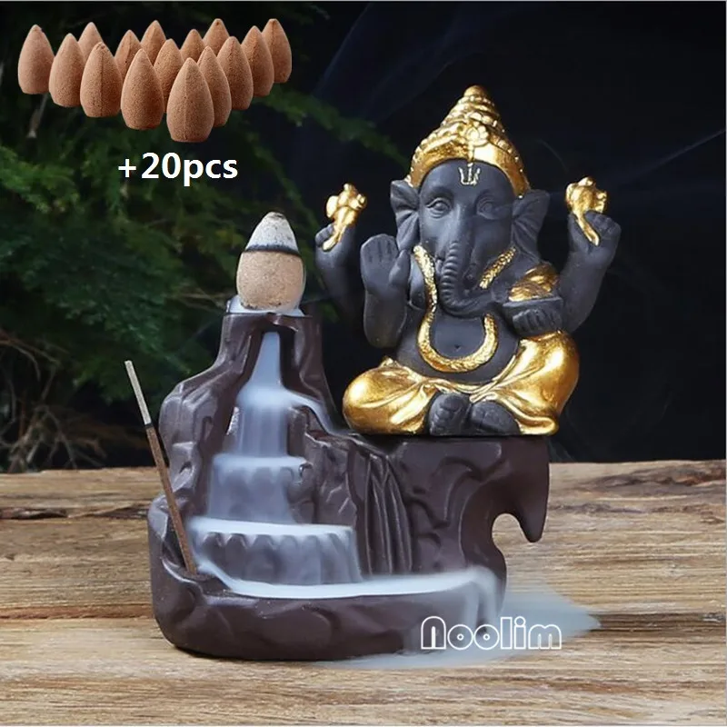 NOOLIM Ganesha фоновая ароматическая горелка слон Бог эмблема благоприятный и успех