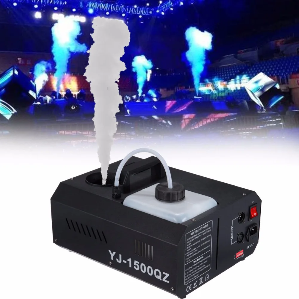(Ship from US) 1500w Smoke Sprayer Fogger Machine Up spray Wireless DMX
