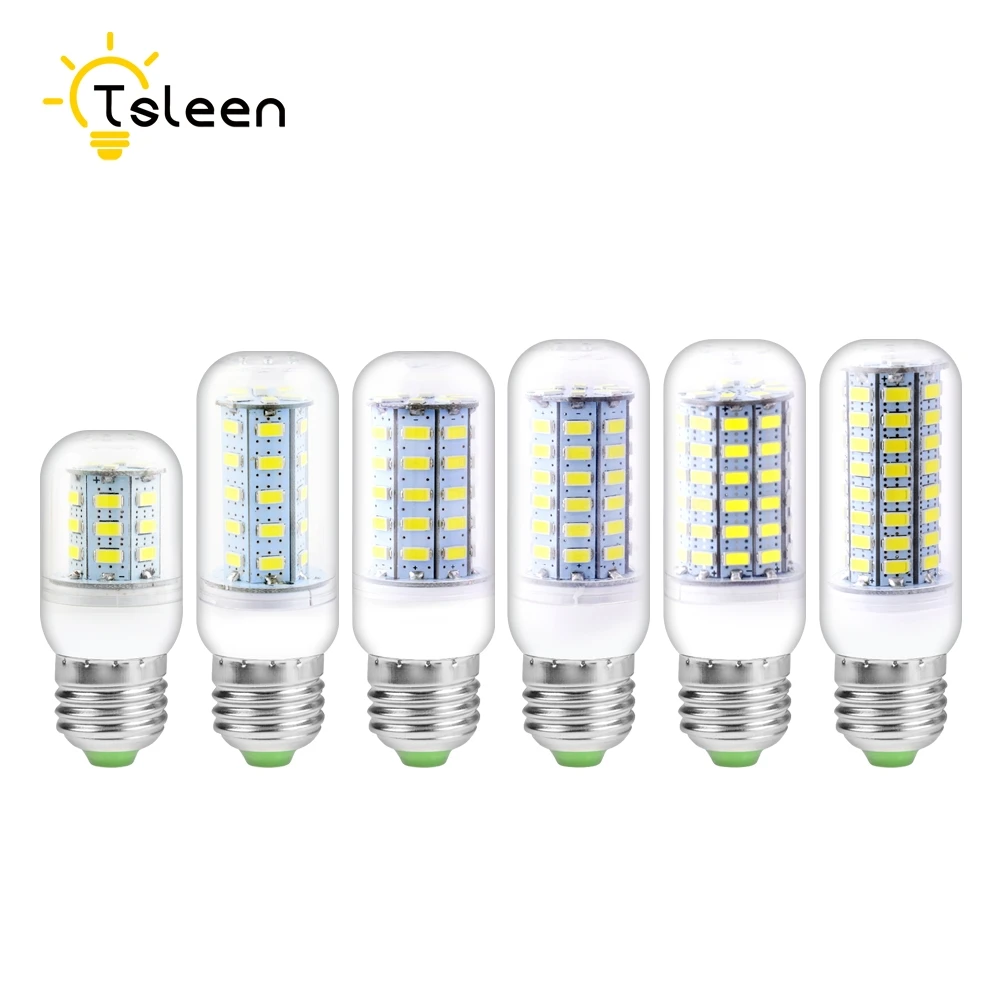 TSLEEN 10x ультра яркие красные/зеленые/110/220V 5730 светодиодный кукурузы лампы