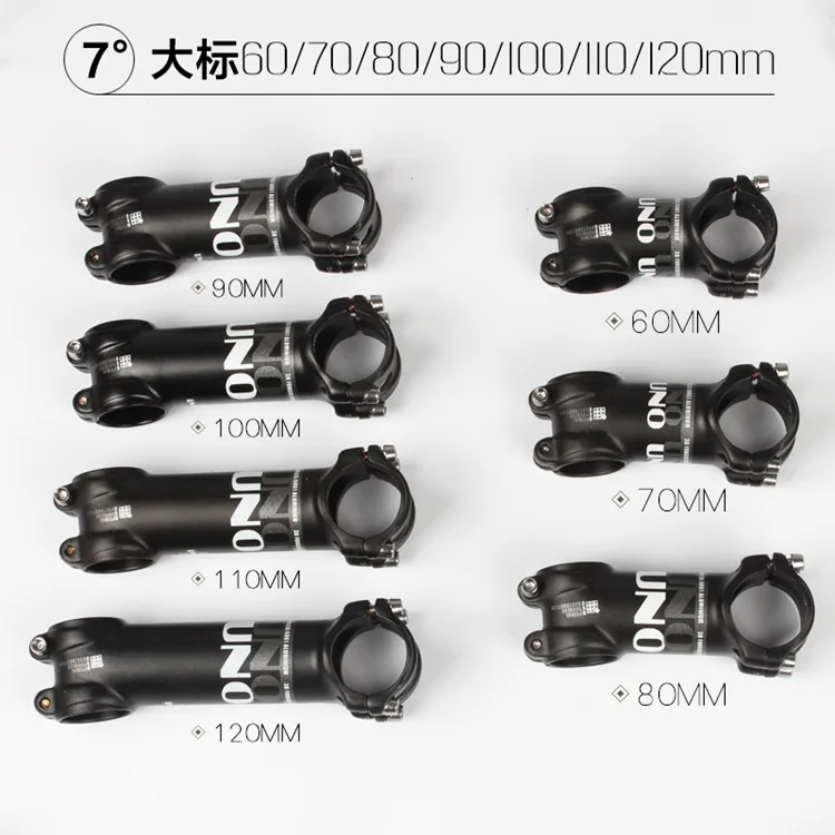 

New ultrlight mountain bike stem MTB road bike stem7 degrees 60/70/80/90/100/110/120/130mm