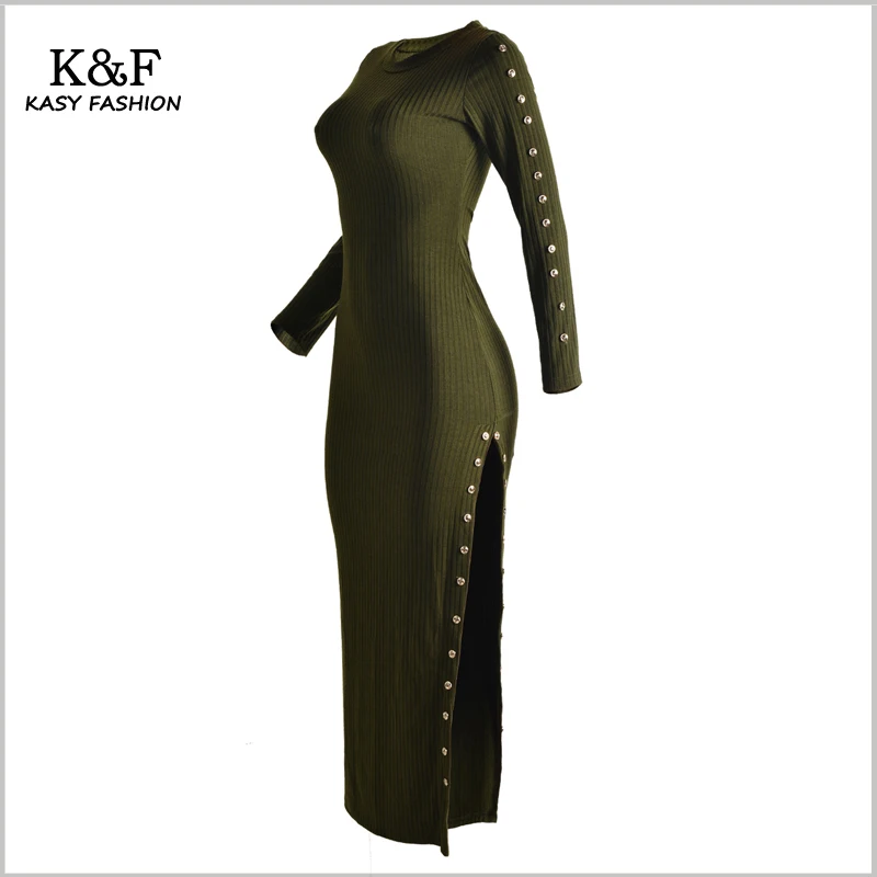sweater dress with buttons on the side