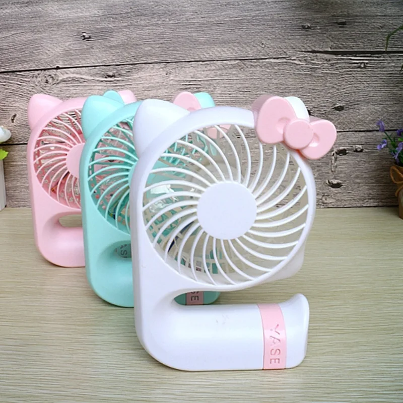 New Cartoon USB Charging Fan & Night light Mini Portable Toys Gift Use for Home Office Dormitory