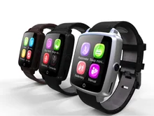 Waterproof SmartWatch Leather Strap Smart Watch Support SIM Card Bluetooth Connectivity Sync Notifier for Apple Android