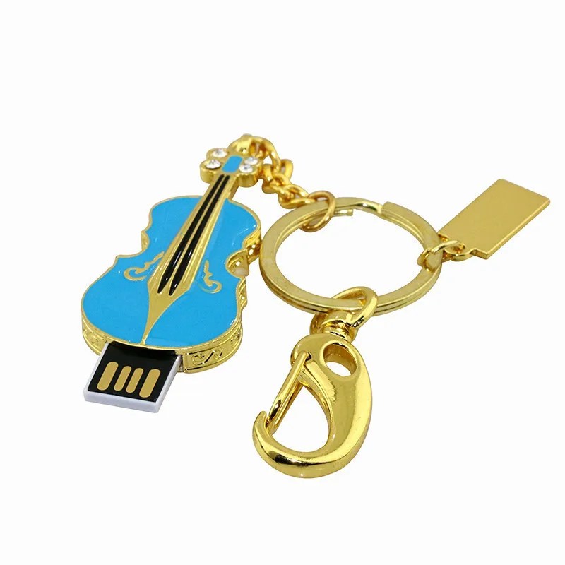 Горячая Распродажа музыкальный инструмент Гитары USB Flash Drive/металл Скрипки usb memory stick 1 ГБ-64 ГБ флэш-памяти накопитель диск