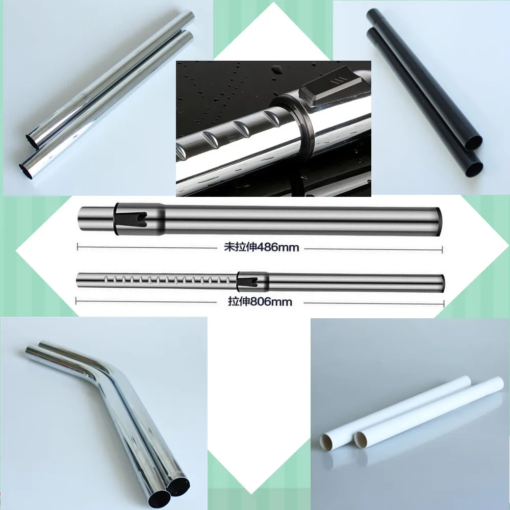 

32mm 35mm Stainless steel /plastic Extension straight Tube Telescopic rod bending pipe for philips midea samsung universal part