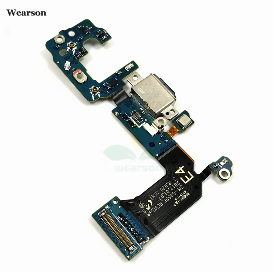 For Samsung S8 G9500 G950F G950U S8+ G955F G9550 USB Board Charging Dock Flex Cable With Microphone USB Port Tested High Quality (3)