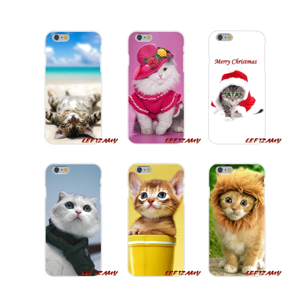 

For Samsung Galaxy S3 S4 S5 MINI S6 S7 edge S8 S9 Plus Note 2 3 4 5 8 Accessories Phone Shell Covers Cute Cat Dress