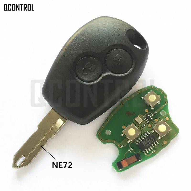 QCONTROL Автомобильный Дистанционный ключ Костюм для Renault Duster Logan Fluence Clio Vivaro Movano Master traffix Kangoo Megane Laguna