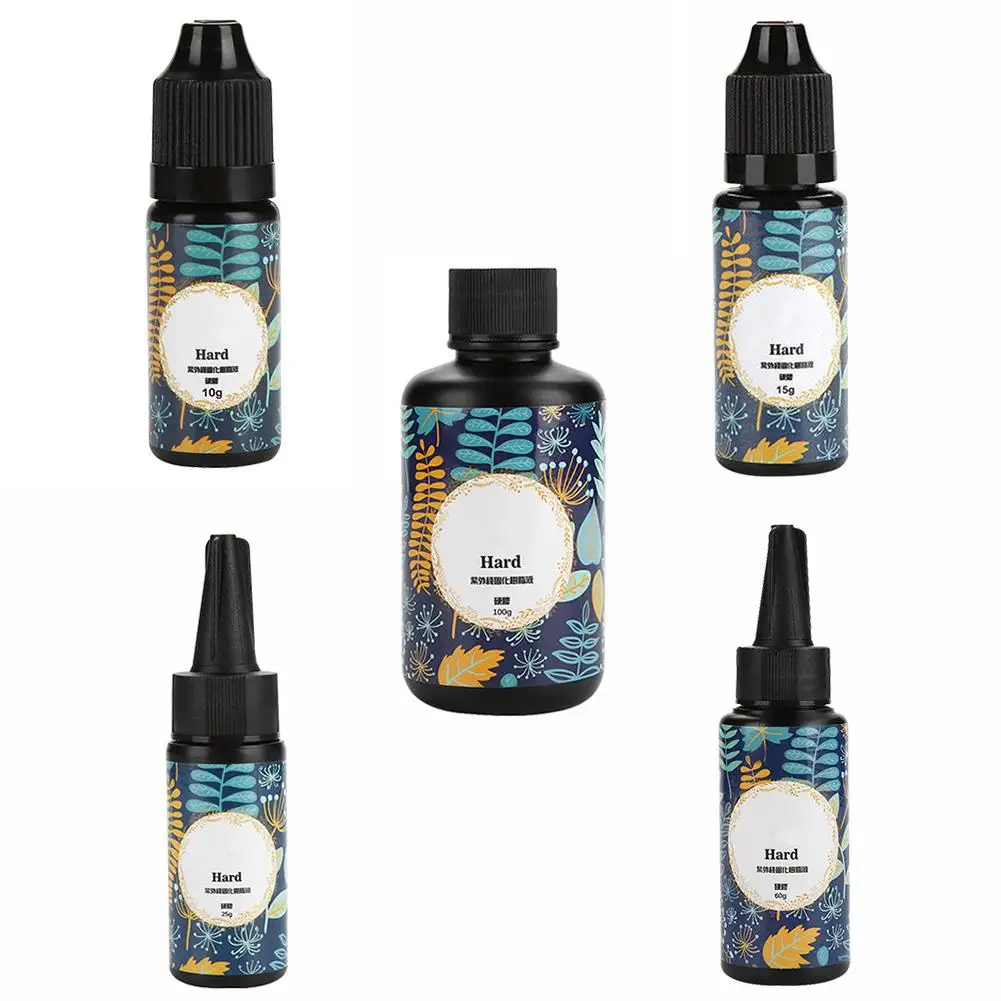 

10-100g Epoxy UV Resin Clear Glue Ultraviolet Curing Gel Activated Crafts for DIY Jewelry Making Tools shipping