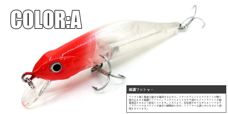 5pcs/.lot. 80mm/8.5g Color send randomly!  A+ fishing lures minnow,quality professional minnow bearking hot crankabits