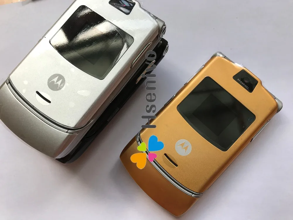 refurbished iphone xr Motorola V3 Refurbished-Original Unlocked Good Quality Flip Phone GSM Quad Band mobile phone one year warranty free shipping iphone se refurbished