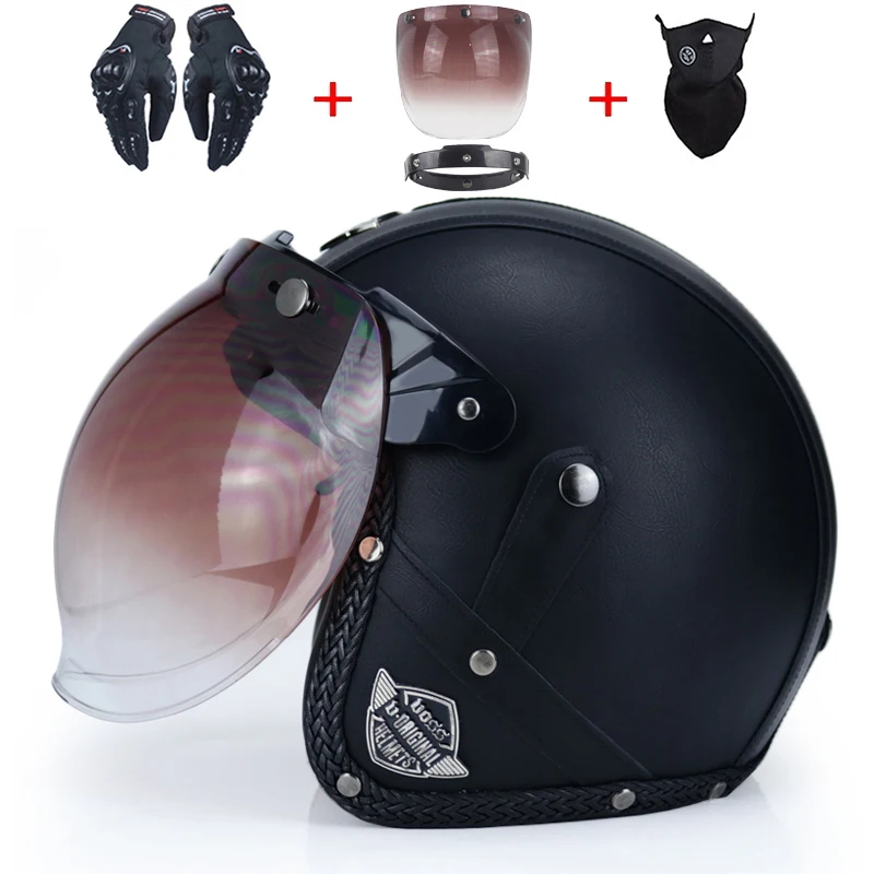 Горячая Распродажа, открытый шлем из искусственной кожи, мотоциклетные шлемы, винтажные мотоциклетные головные уборы, шлем для шлема - Цвет: a3