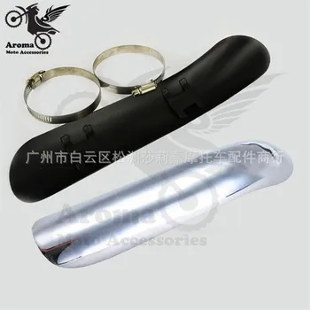 

Chrome Universal motorbike motocross ATV hot scooter Exhaust Muffler Pipe Cover motorcycle leg protector For Harley heat shields