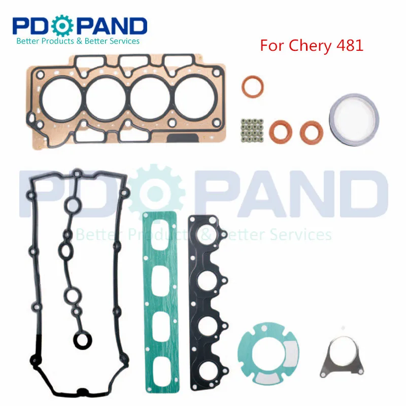 Engine Complete Gasket Set 481H-1000003-0  481J-1000003-0  for Chery 481 484 01