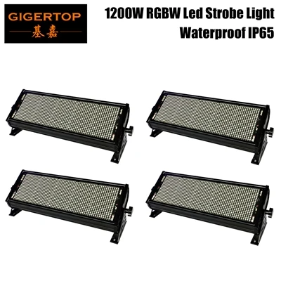 Gigertop, TP-S1200RGBW, водонепроницаемый, RGBW, 1200 Вт, светодиодный стробоскоп, светильник для сцены, вечерние, для свадьбы, дискотеки, с помощью DMX 512 управления, 7/18 каналов - Цвет: 4