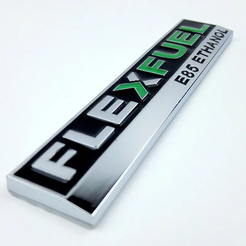

3D Metal FLEX FUEL Clean Energy Car Sticker E85 ETHANOL letters Personality Car Body Decoration