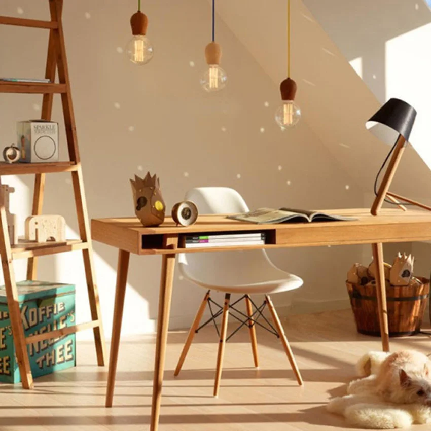 Wooden Pendant Light-8