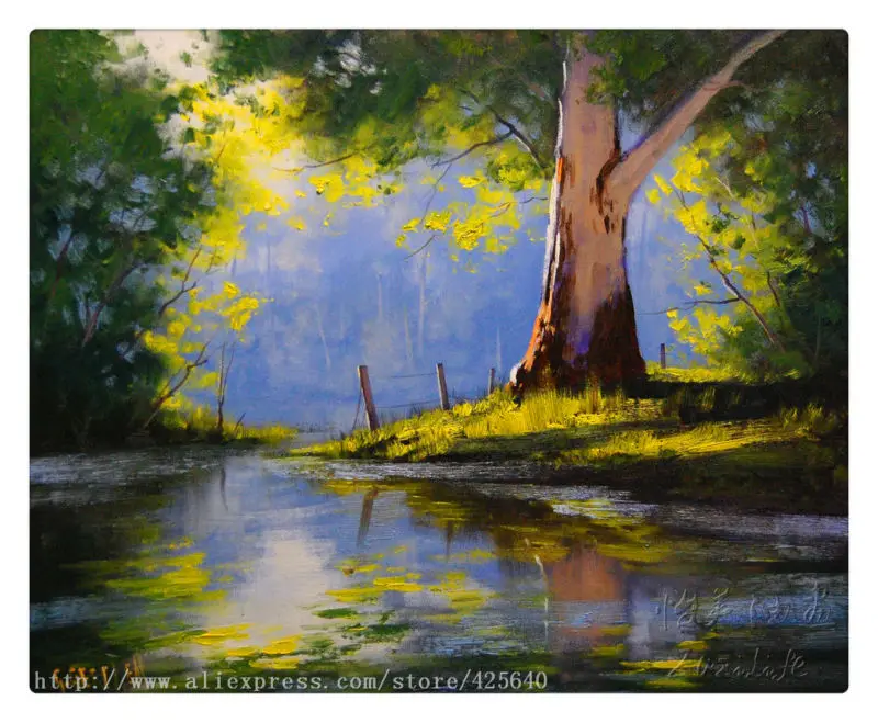 Impression Landscape Oil Painting On Canvas Hight Quality Hand Painted 