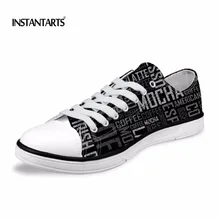 INSTANTARTS/сезон весна-лето; парусиновая обувь; Мужская мода года; Лидер продаж; Вулканизированная обувь; Homme; повседневная черная обувь на плоской подошве
