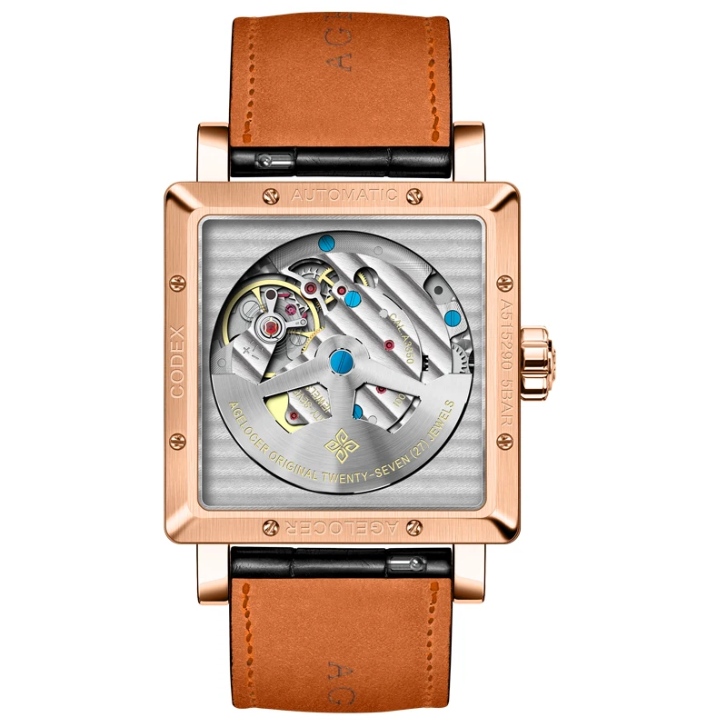 AGELOCER часы для мужчин спортивные часы черный сталь Dual Time с календарем светящийся Аналоговый подарок наручные часы человек квадратный секундный циферблат