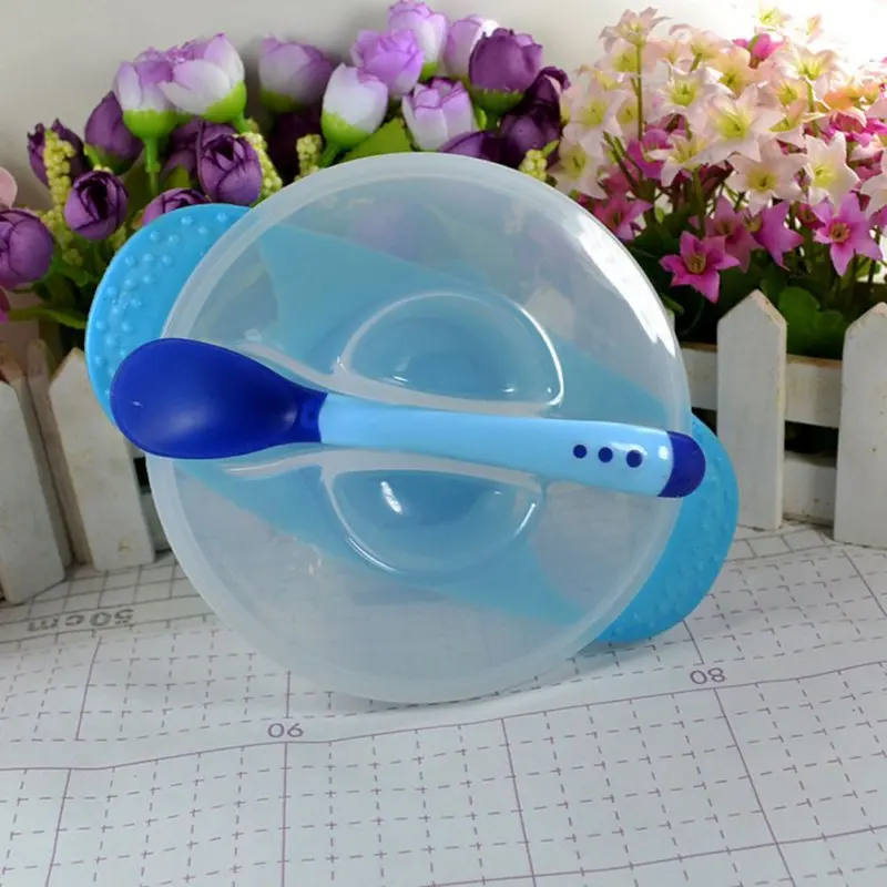 New Baby Kids Toddler Suction Bowl Temperature Colour Changing Spoon Feeding Set New Baby Kids Toddler Suction Bowl Temperature Colour Changing Spoon Feeding Set