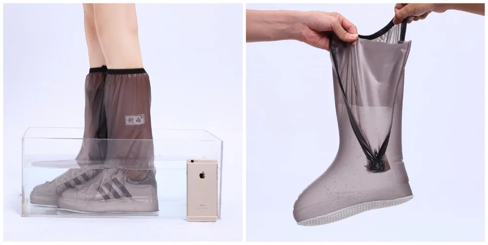 2.Fashion Rainproof Shoe Cover for Men Women Shoes Protector Durable Reusable Waterproof Boot Covers Rain Boots Overshoes