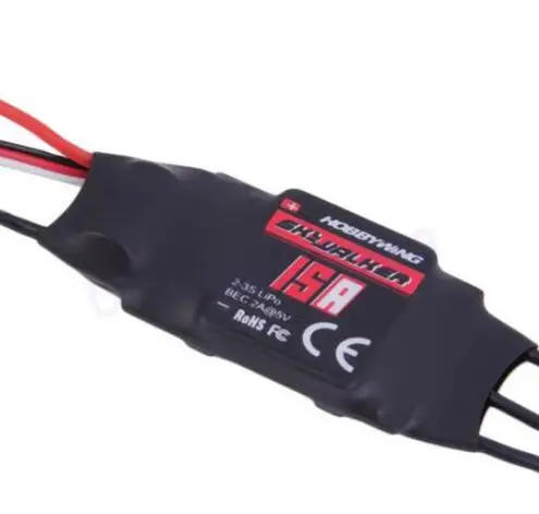 Hobbywing SKYWALKER ESC 2-6s 15A/20A/40A/50A/60A/80A встроенный bec UBEC бесколлекторный р/у Вертолет Самолет Квадрокоптер - Цвет: 15A ESC