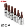 Adaptador de llave Allen de dado de alta especificación 6 uds. 1/4, brocas de corte de llave hexagonal, cabeza Universal para llave de torsión, Mini llave de tubo de trinquete ► Foto 1/6